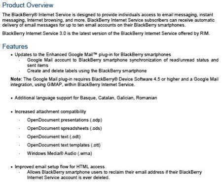 Actualización BIS 3.0 para BlackBerry la próxima semana