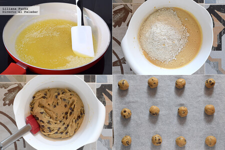 Galletas de mantequilla y chocolate receta paso a paso