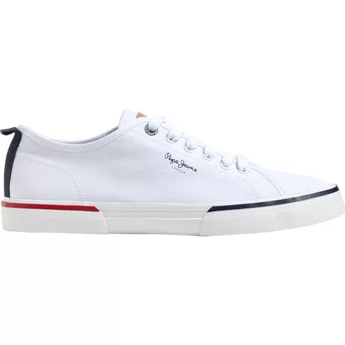 Pepe Jeans Kenton Smart M, Zapatilla Hombre, Blanco, 44 EU