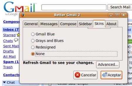 Better GMail 2: extensión de Firefox para mejorar GMail