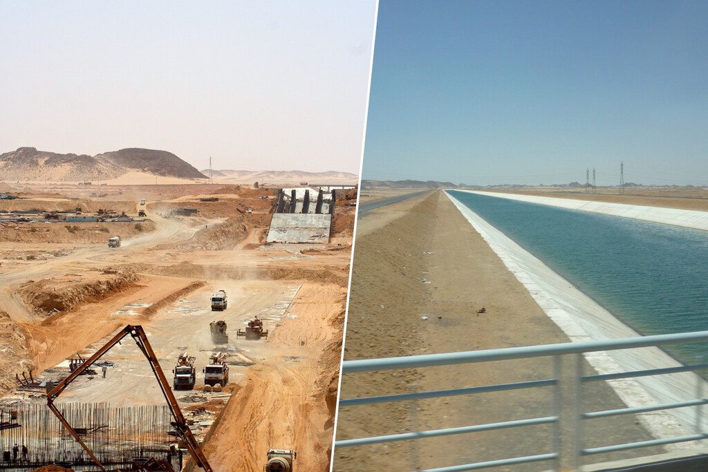 En 1997, Egipto empezó un faraónico proyecto de segundo valle del Nilo en pleno desierto. Sus canales llevaron agua, pero no dónde querían