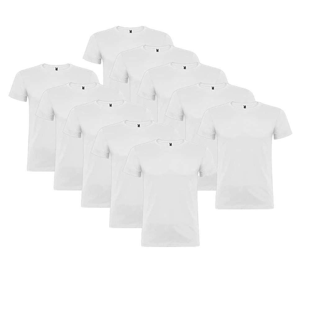 Roly - Pack 10 Camisetas Básicas Unisex - Manga Corta - 10 Camisetas de Algodón - Tallas S a 2XL - Amplio Surtido de Colores
