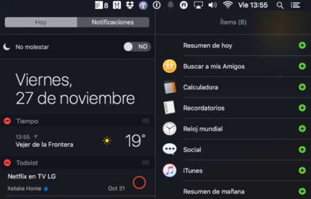 Centro de notificaciones de OS X, cómo sacarle un mayor partido