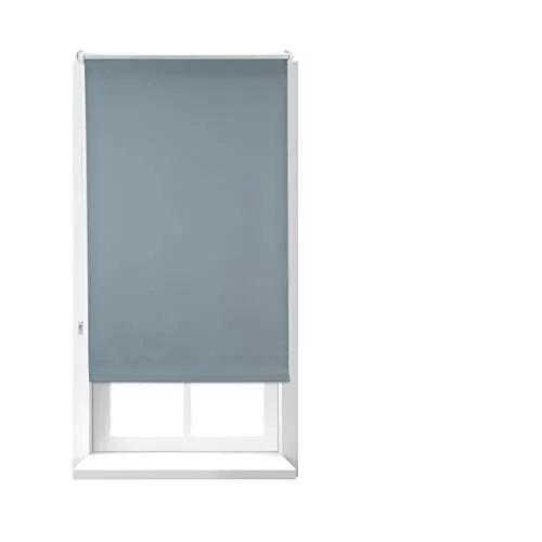 Relaxdays Estor Opaco Térmico, Sin Taladrar, Enrollable, Cadena