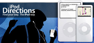 iPod Directions, mapas de Yahoo en tu iPod