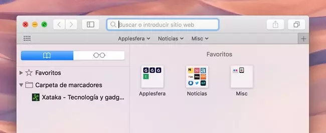 Safari Mac Menu Marcadores Favoritos 2