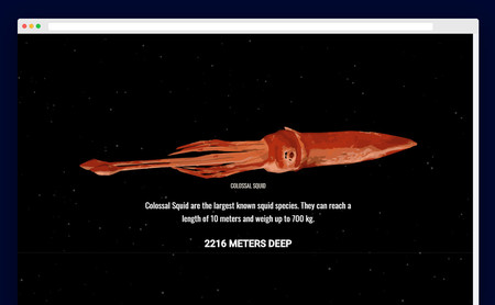 The Deep Sea: una web interactiva para explorar las profundidades el mar y descubrir las extrañas criaturas que viven en él