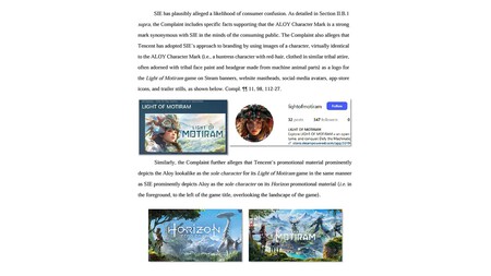 Sony se harta de Tencent y le recrimina sus jugadas en la defensa legal por el Horizon de Aliexpress