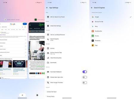 Navegador Arc Android
