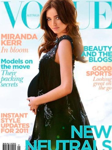 Miranda Kerr sigue presumiendo de su panza