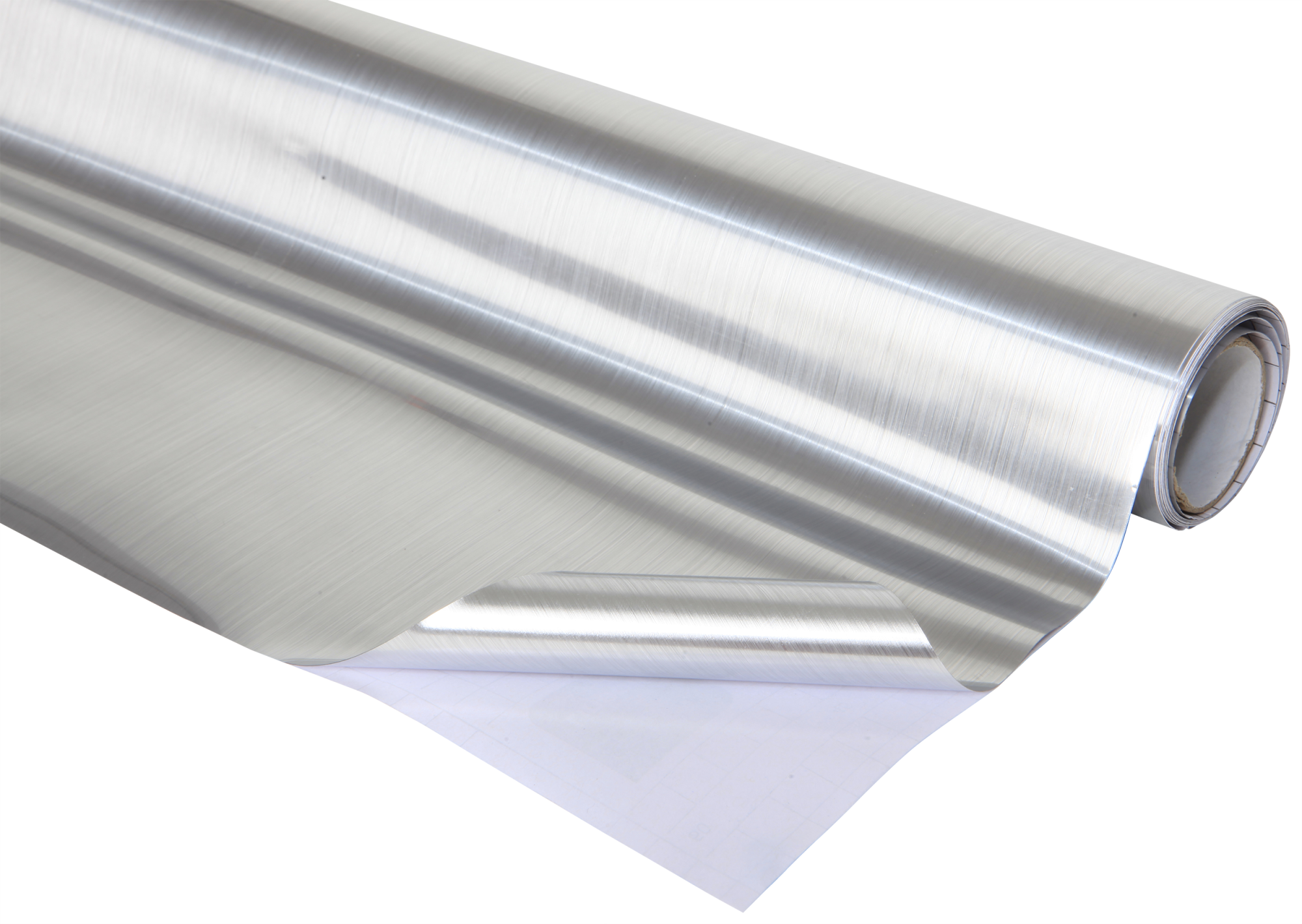 Revestimiento adhesivo mural imitación metal gris/plata metalik de0.6 x 2m