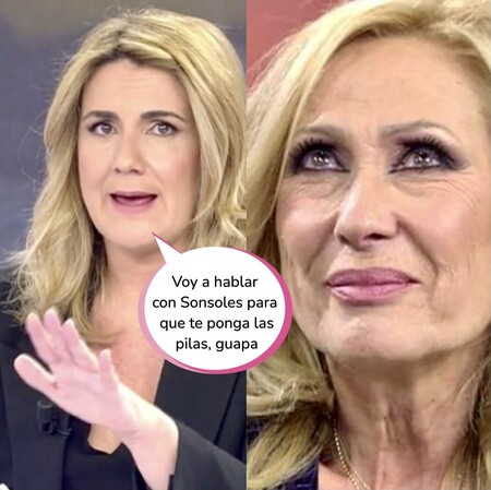 Carlota Corredera defiende sin miedo a Rocío Carrasco y estalla contra Rosa Benito: "La has liado"
