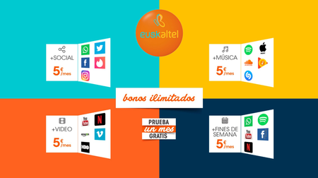 Bonos ilimitados de Euskaltel, la cablera ya tiene sus propios Pass para Social, Música, Vídeo y fin de semana