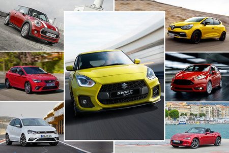 Así va el Suzuki Swift Sport contra los pocket-rocket (y un intruso) del momento