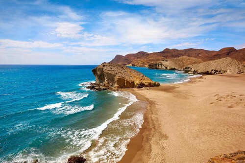 Playa Desconocida Vacia España