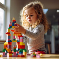 Lo asombroso que sucede en el cerebro de los niños pequeños cuando juegan con bloques de construcción