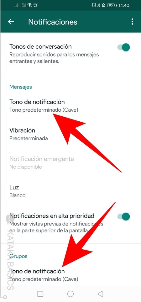 Cómo Cambiar El Tono De Mensajes Y Llamadas En Whatsapp En Android E Ios 0543