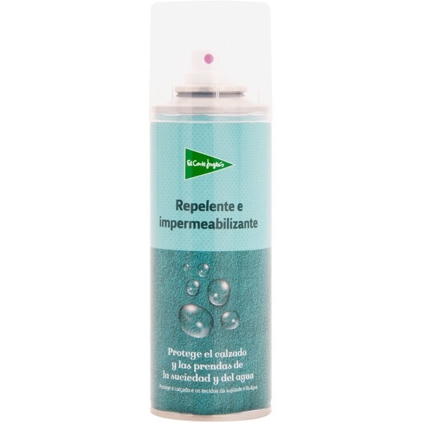 repelente e impermeabilizante spray 200 ml protege el calzado y las prendas de la suciedad y del agua

