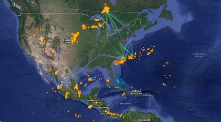 Este increíble mapa te muestra todos los rayos que caen en la Tierra a tiempo real