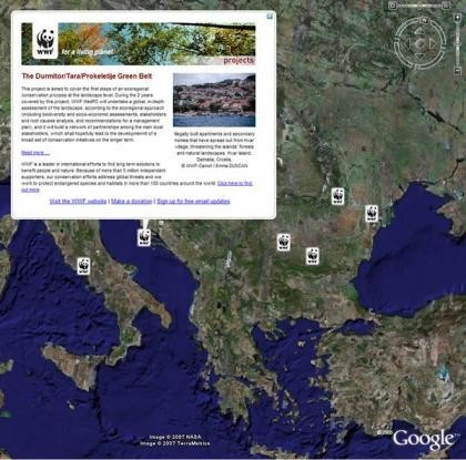 WWF y Google Earth juntos