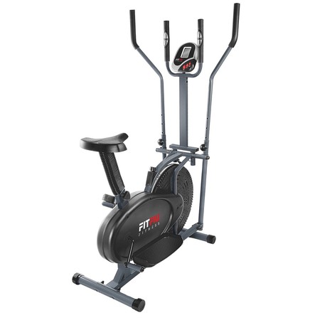 Por 79,99 euros podemos ponernos en forma en casa con la bicicleta elíptica estática con pantalla LCD y pulsometro de Fitfiu