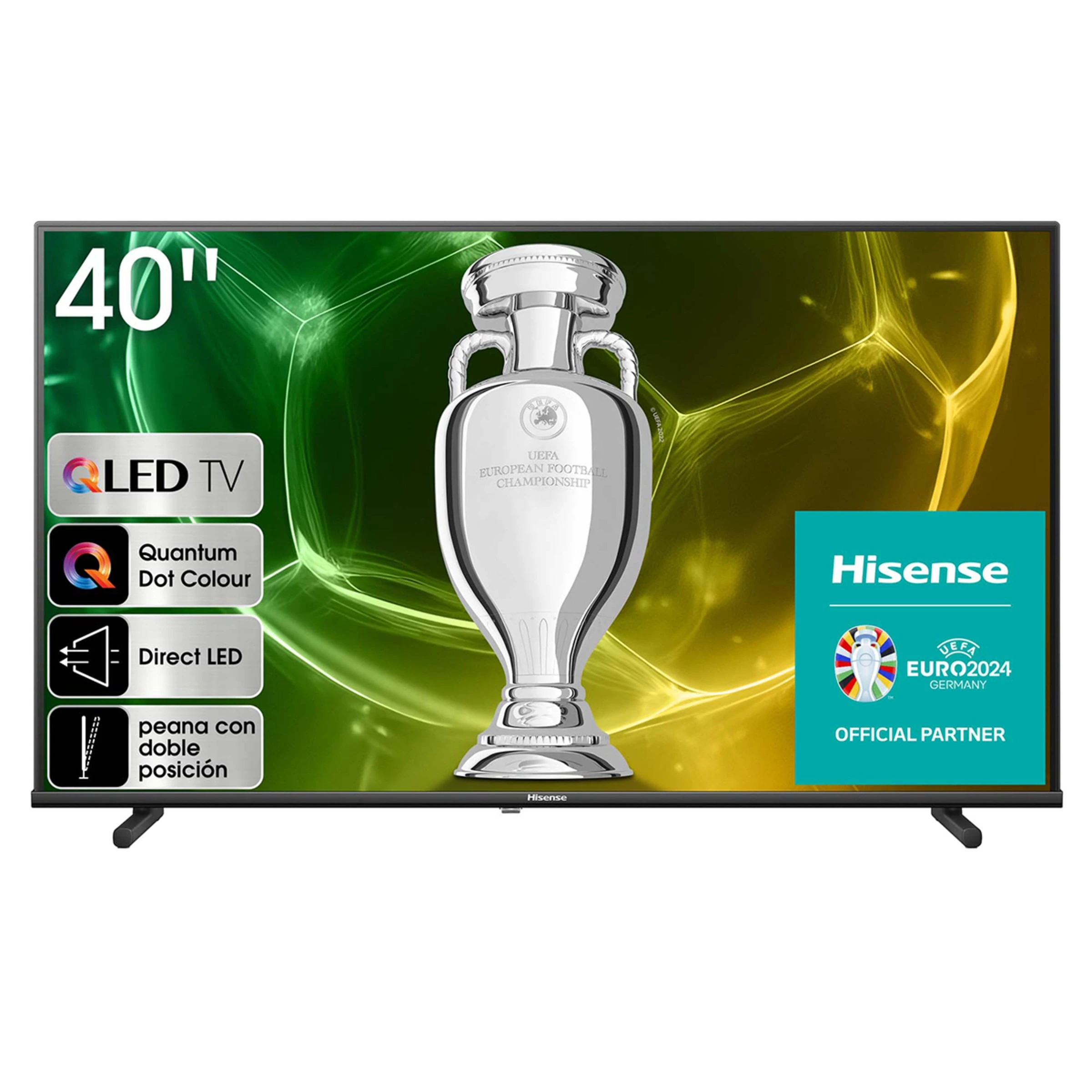 TV QLED 100,3 cm (40") Hisense 40A5KQ Full HD, Smart TV, Inteligencia Artificial (Reacondicionado Grado D)