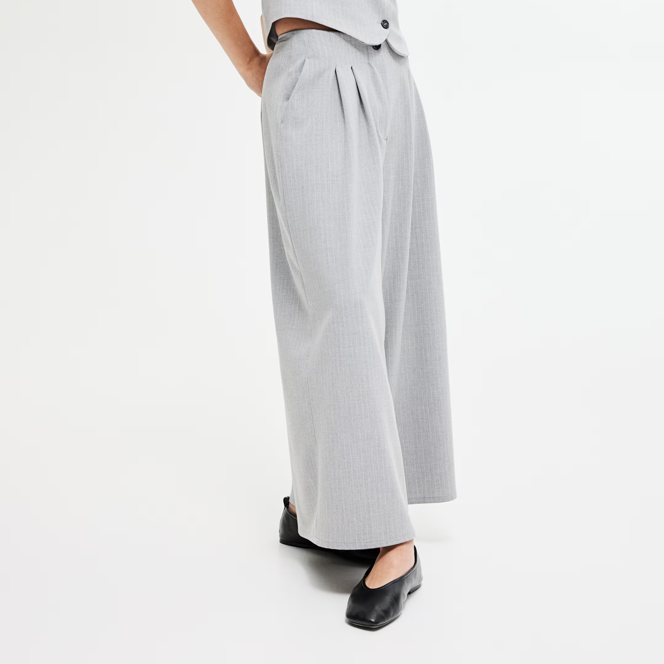 Pantalón culotte con raya diplomática