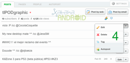Tumblelog en Android