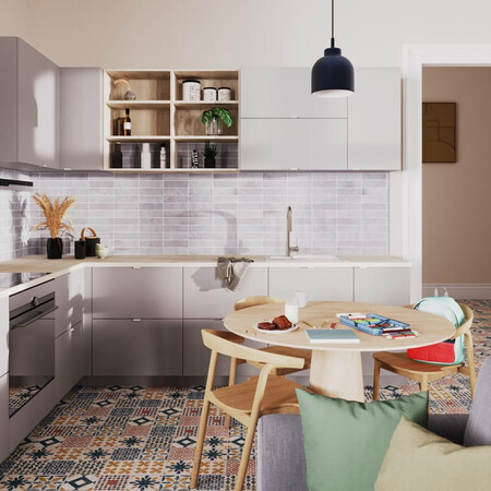 Suelo Vinilico Spc Clic Bahia Extrem Efecto Baldosa