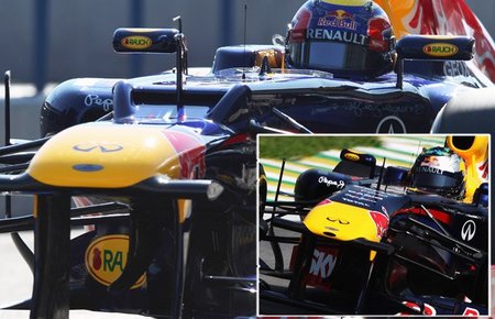 La toma en el morro del Red Bull RB8 es para refrigerar a los pilotos. ¿Nos lo creemos?