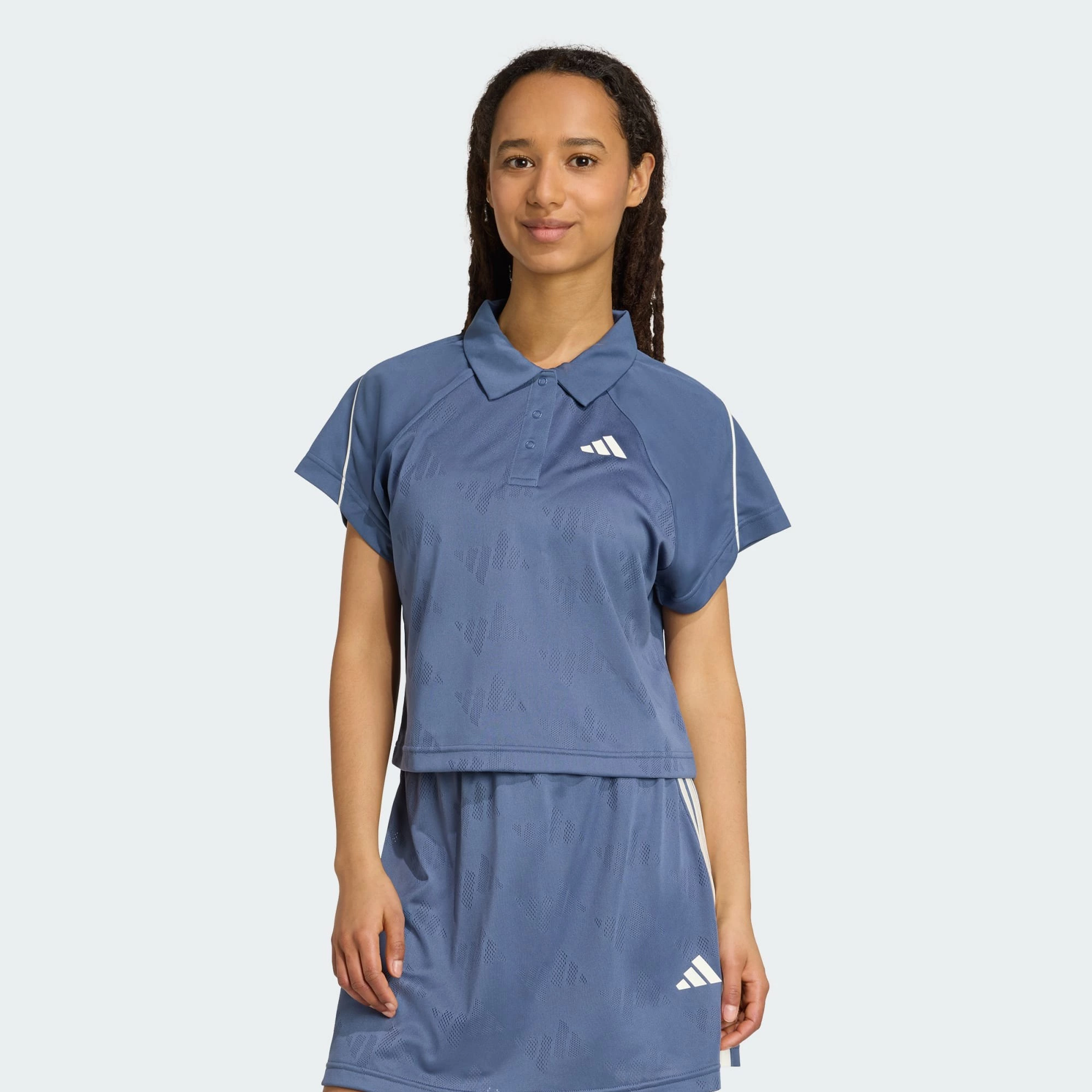 Camiseta Stadium 3 bandas Tennis Inspired Jacquard Polo
