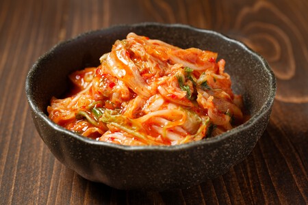 Kimchi em potinho.