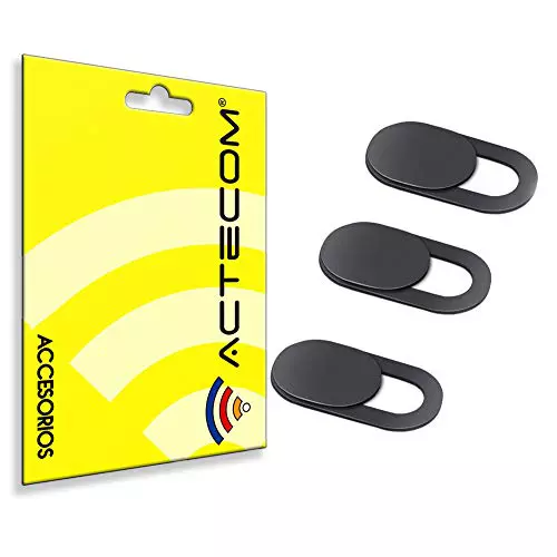 actecom 3pcs Tapas Cubierta Webcam, Webcam Cover Slider Diseño Ultra Fino, Camera Cover Tapa Webcam para Todo Tipo de Ordenadores Portátiles, Pack de 3 Unidades