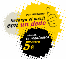 Recargas de 15 euros al precio de 10, con Mobipay