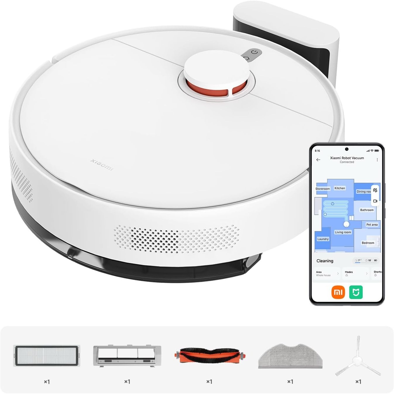 Robot Aspirador Xiaomi Robot Vacuum S40C LDS Mapeo 5000Pa Friega y Control por WiFi