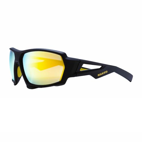 NAKED Optics Sports Sunglasses (Fullframe Black/Lens Yellow)