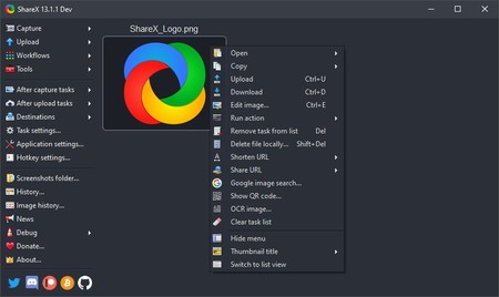 Sharex Screenshot