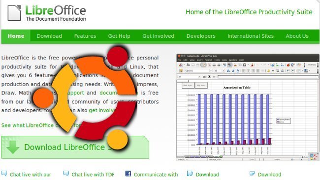 LibreOffice ya forma parte de Natty