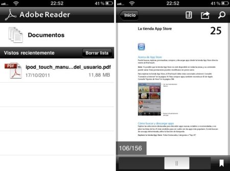 Adobe Reader para iOS, visualizar todo tipo de archivos PDF de forma rápida y fácil