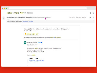 Si recibes notificaciones raras de Google Drive ten cuidado al abrir documentos compartidos, es una nueva estafa de phishing