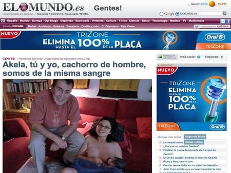 Sánchez Dragó retransmite el parto casero de su mujer en Twitter