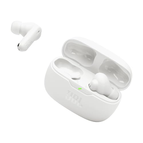 JBL Vibe Beam 2, Auriculares Lifestyle, True Wireless Beam, ANC, 2 Micrófonos Beamforming, IP54 - Blanco