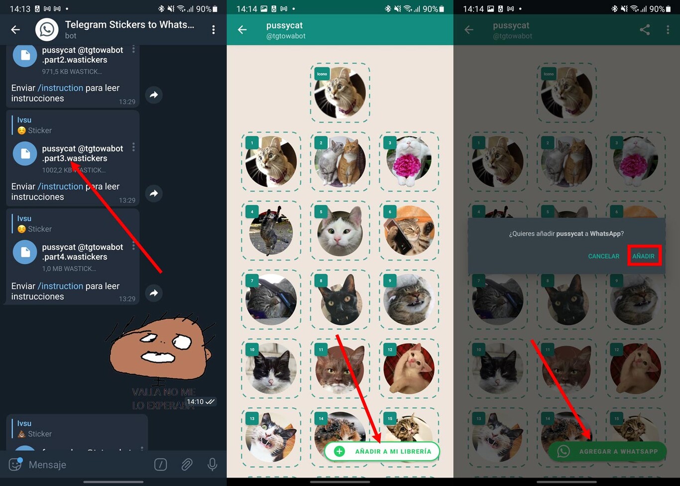 Pasar stickers de Telegram a WhatsApp, el método más sencillo