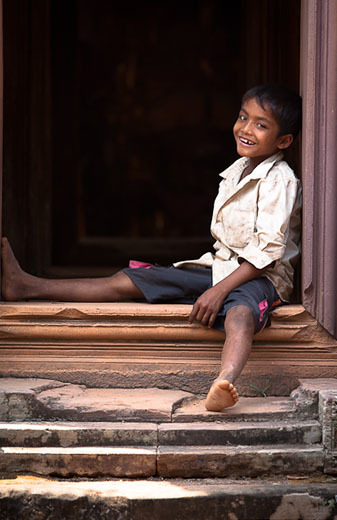 Anatomía de una foto: "La sonrisa de Angkor" por Rómulo Rejón