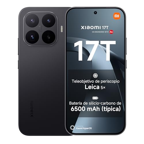 XIAOMI 17T Smartphone de 12+256GB Negro Teleobjetivo Leica 5X