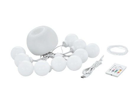 Guirnalda de bombillas LED con altavoz por Bluetooth