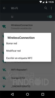 Escribir Wi-Fi en etiqueta NFC