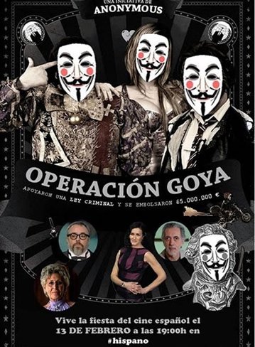 Anonymous en los Goya