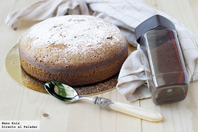 Bizcocho rápido de café. Receta de postre fácil y sencilla