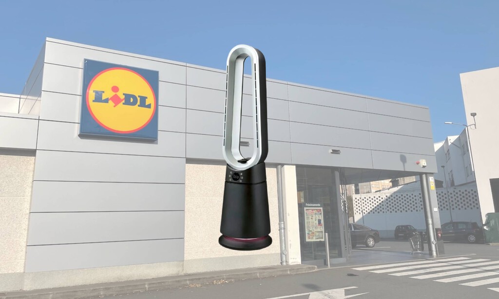 Lidl tiene el calefactor de diseño sin aspas que reta a los de Dyson: muy potente y con luz en diferentes colores 
